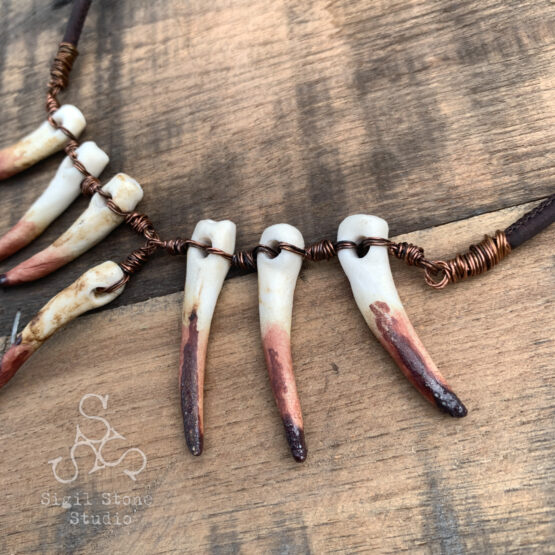 Porcelain Fangs Necklace
