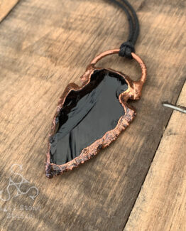 Obsidian Arrow Pendant