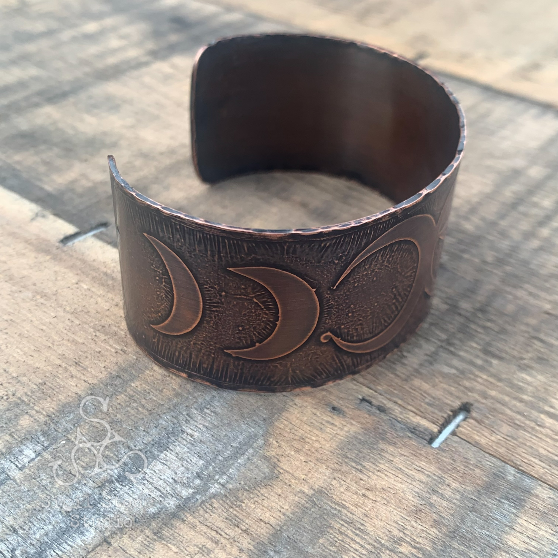 Copper Cuff Medium - Moons - Image 6