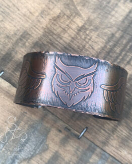 Copper Cuff Medium - Owl