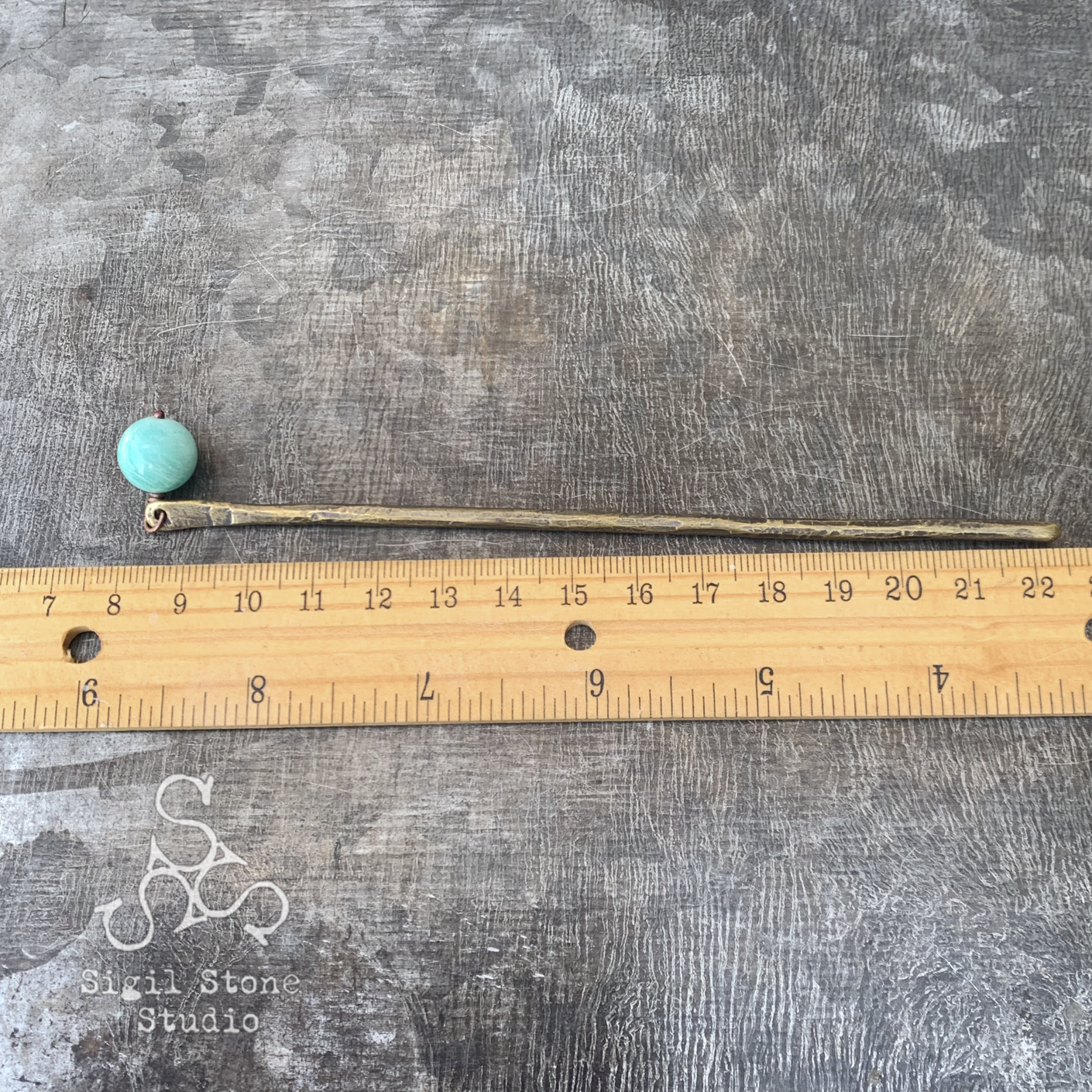 Hair Stick Amazonite - Image 5
